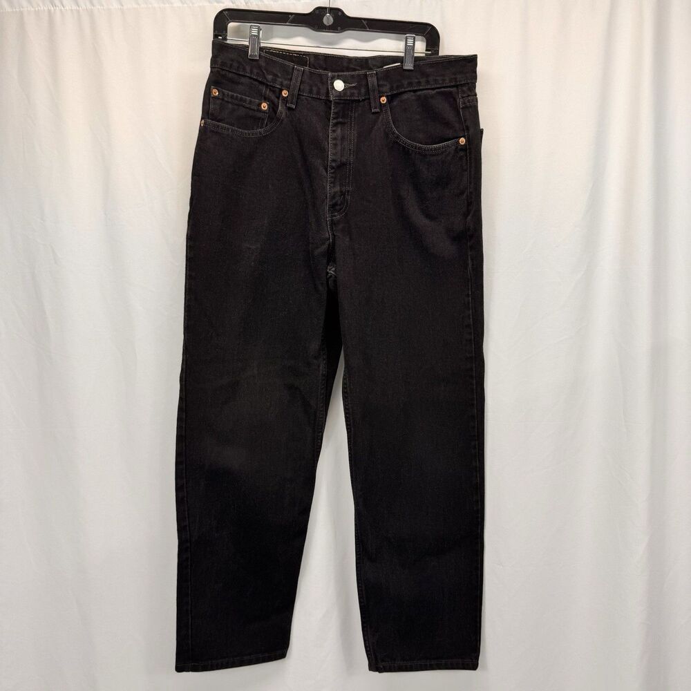 Vintage Levi's Jeans 550 Mens 34x30 Black Denim Relaxed Leg Paper Tag 90s Vtg